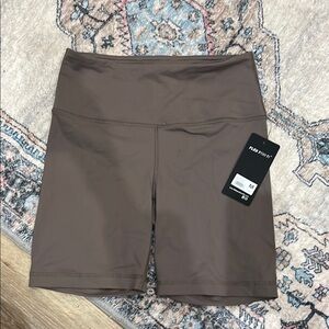90 Degree By Reflex Women's Brown Mocha Bike Yoga Active Shorts M NWT